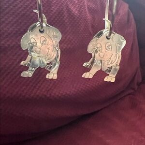 Disney Dalmation Dangling Gold Earrings